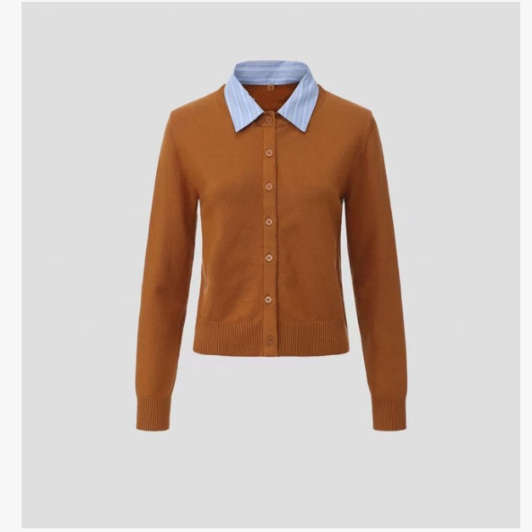 【MIU】绵羊毛开衫上衣C-001M6318