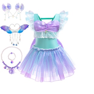 速干连体泳装 洋气儿童泳裙女宝宝夏装 2025新款 女童美人鱼泳衣夏季