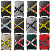 自选 潮牌行李箱贴纸旅行箱墙壁防水 white个性 大张 2张超大off