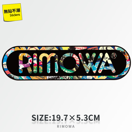 rimowa黑色贴画吉他行李箱贴纸