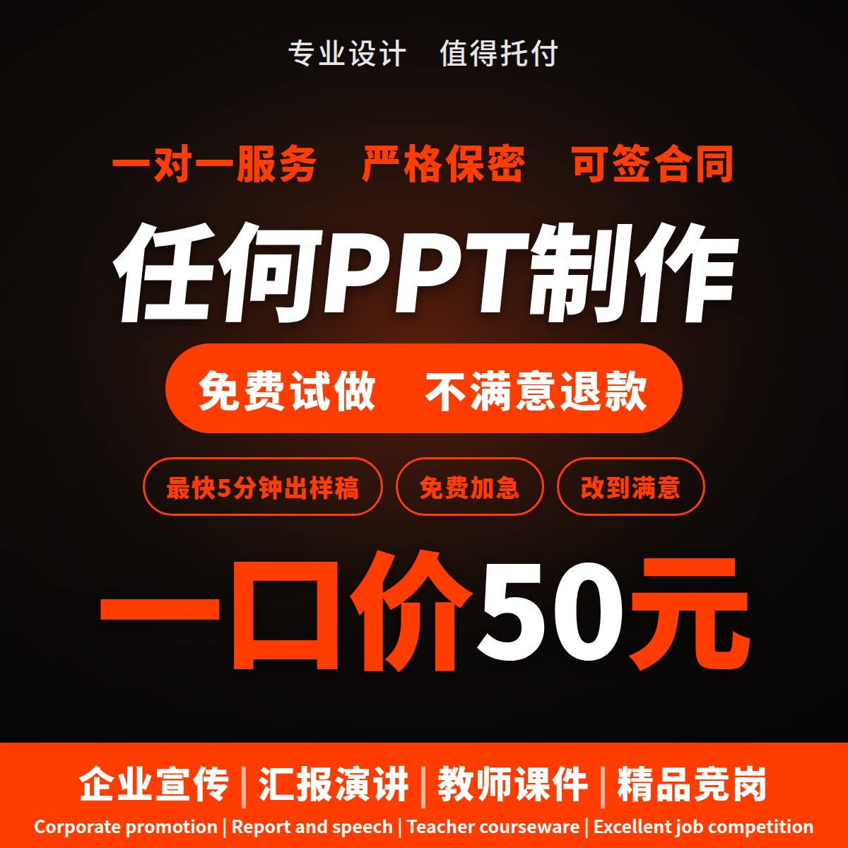 PPT制作代做定制美化课件