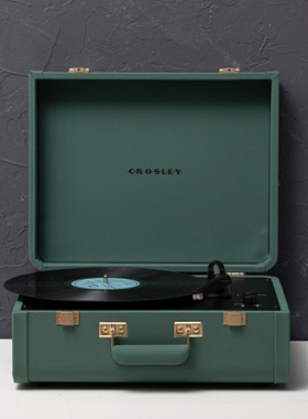 现货美国crosley黑胶唱片机LP唱机留声机复古立体声电唱机家客厅