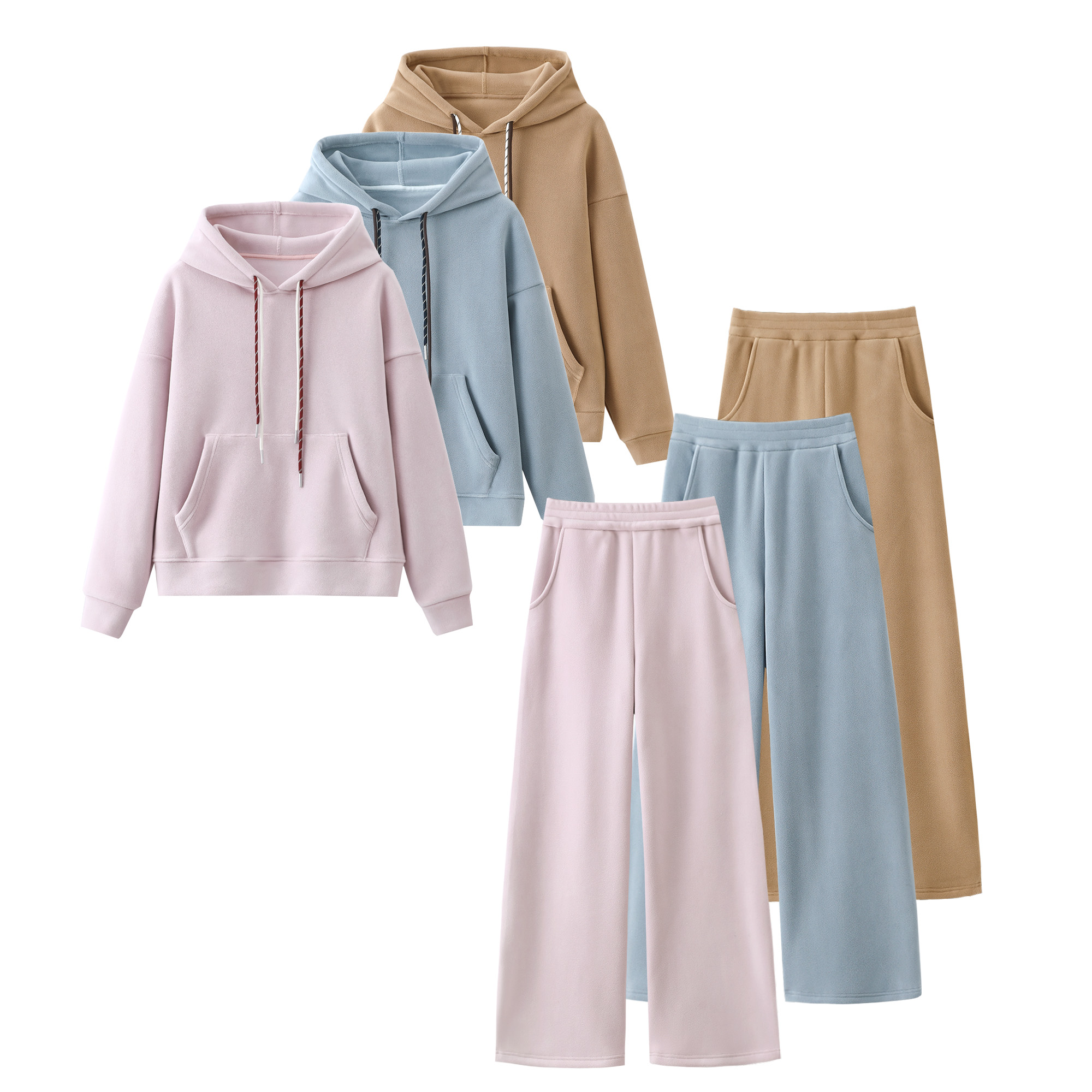 冬韩版慵懒风两件套休闲运动套装