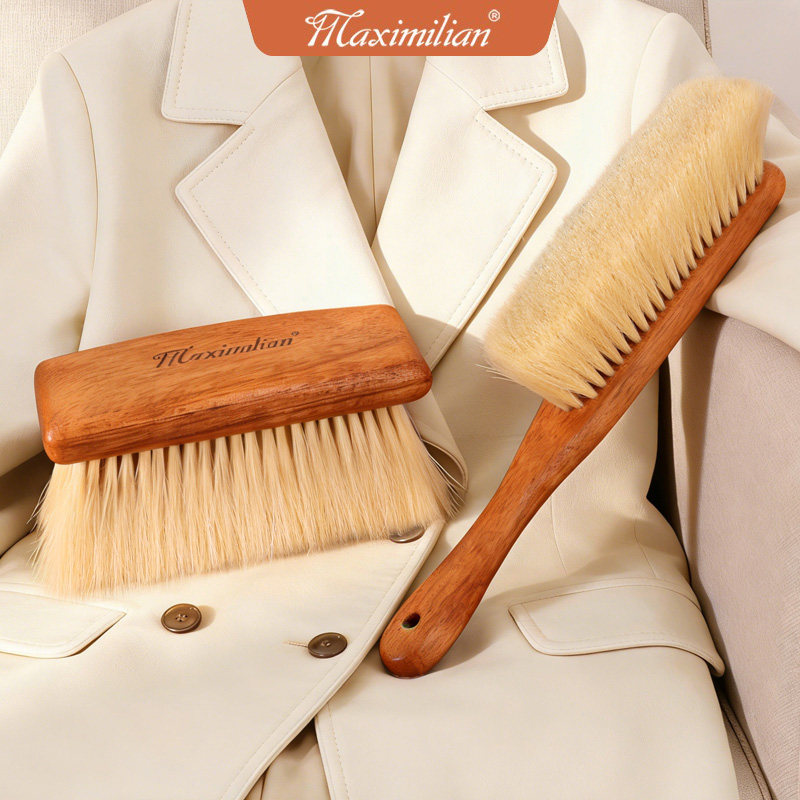 天然马毛衣物护理刷 全实木100%天然马毛羊毛羊绒大衣打理