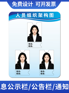 人员组织架构图亚克力公示栏企业员工安全生产架构公告牌定制7215