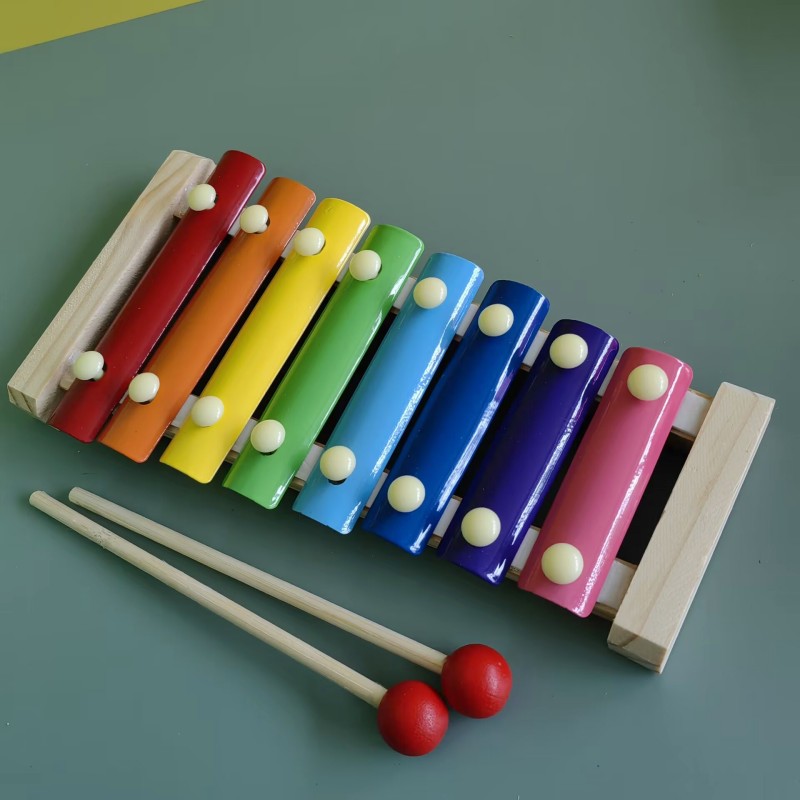 婴儿玩具0-1岁益智早教音乐敲打小木琴幼童6六7八9个月宝宝八音琴