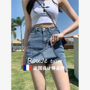 高腰显瘦防走光半身裙 Rouje tusse牛仔短裙女2025年夏季 薄款 新款
