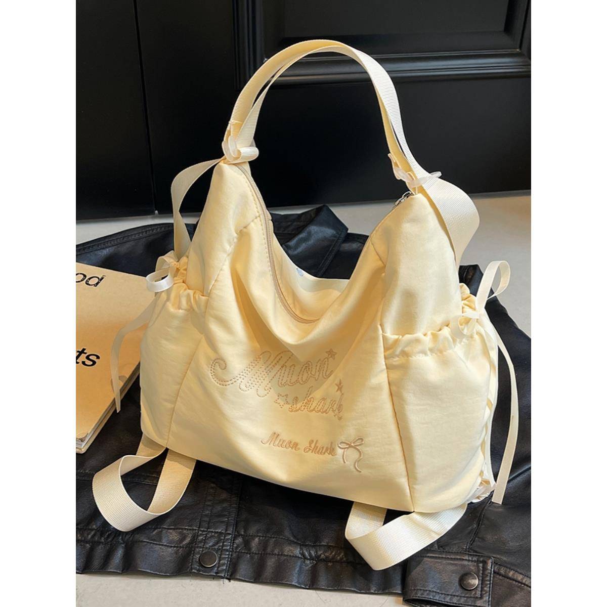 轻奢潮牌C.Keline包包女帆布大容量休闲百搭双肩包潮流单肩斜挎包