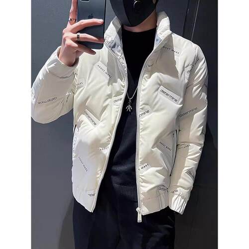 GM新潮 男士棉服秋冬季棉衣外套潮流冬装夹克新款男装羽绒棉袄子