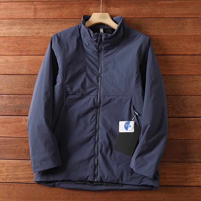 MAROLIO~轻量化保暖！立领棉衣男士商务轻奢潮流宽松加绒加厚外套