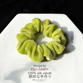 高级感发饰品 复古真丝丝绒猪大肠发圈女2026新款 3件8折 法式