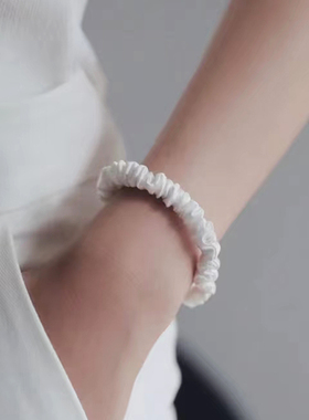 真丝小肠发圈女高级感洋气时尚丸子头专用头绳2026新款高端皮筋扎