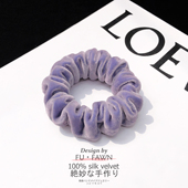 网红真丝丝绒猪大肠发圈女2026新款 3件8折 秋冬发圈头绳高级感