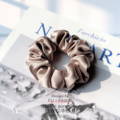 3件8折 真丝发圈头绳丸子头花猪大肠发圈女高级感韩系肥肠皮筋