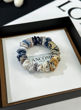 桑蚕丝真丝发圈女高级感洋气时尚头绳2026新款丸子头小肠扎头发绳