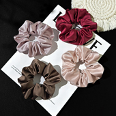 真丝发圈女2026新款 3件8折 高级感缎面大肠圈气质头花高端发饰