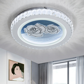 主卧室灯2022新款 玫瑰led吸顶灯现代简约儿童灯房间水晶灯具灯饰x