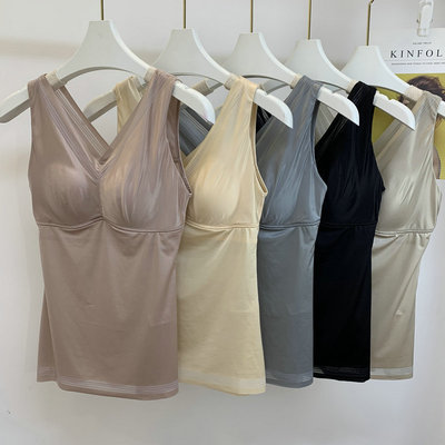 舒适透气桑蚕丝背心内衣女