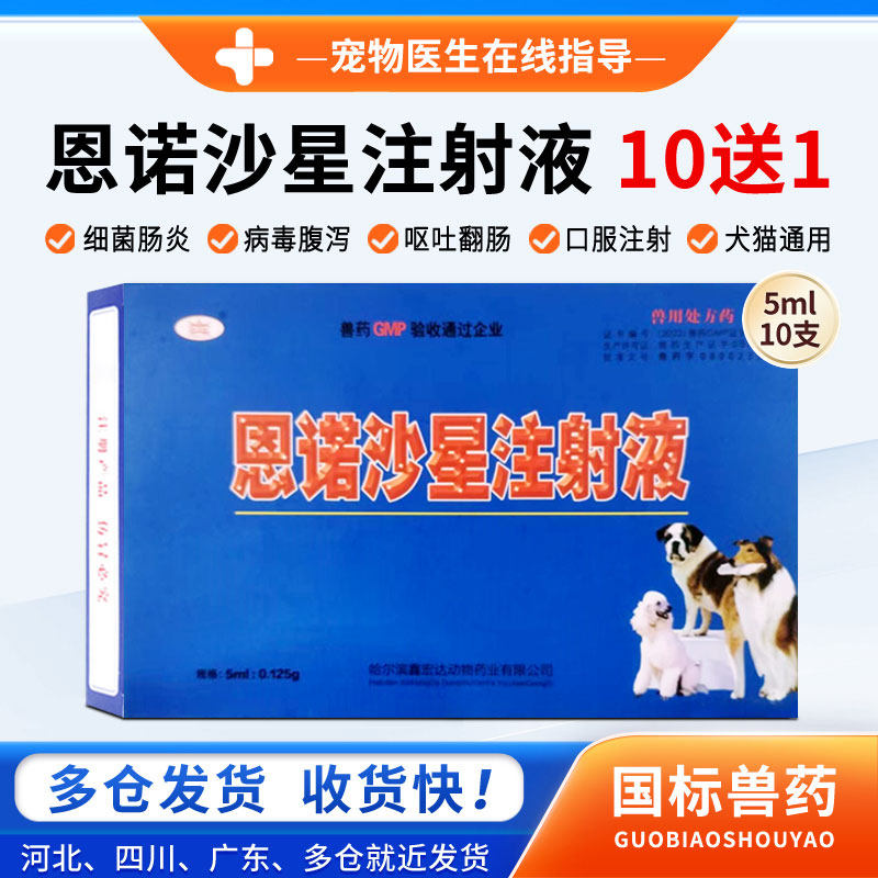 犬霸恩诺沙星注射液针剂