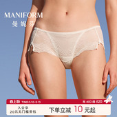 浪漫纯棉裆底裤 法式 女士高颜值中腰三角裤 曼妮芬性感蕾丝内裤