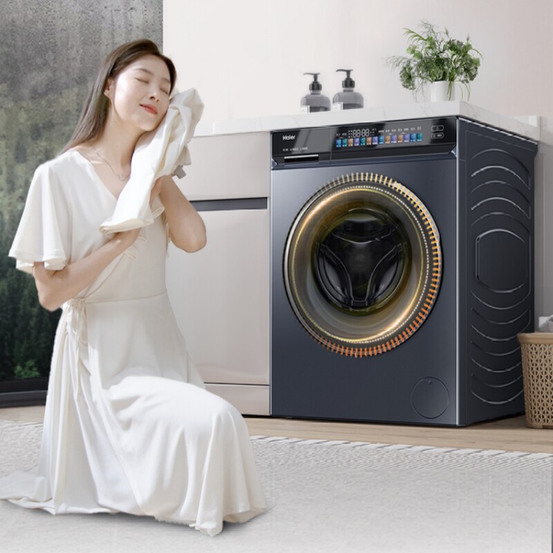 Haier/海尔EG100HPRO89洗烘一体机直驱变频电机全自动滚筒洗衣机