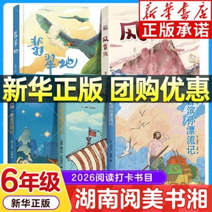 2026湖南阅美书湘六年级寒假阅读书目 鲁滨孙漂流记名作精编尼尔斯骑鹅旅行记汤姆索亚历险记人民邮电出版社 风雷顶翡翠地 xy