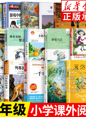 广东新华推荐三年级必读的课外书经典书目夏洛的网宝葫芦的秘密绿野仙踪躲猫猫大王团圆帽子的秘密柔软的阳光小灵通漫游未来稻草人