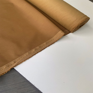 chic风松皮色日本产棉质地有弹力春夏秋贡缎风面料设计师裤料布料