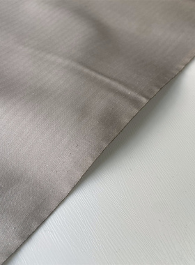 米灰色日产鱼骨纹有弹力棉布优质面料设计师衬衫裙子口袋布布料