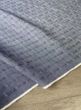 纯棉服饰提花进口薄牛仔布料