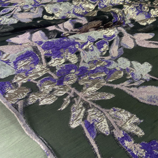 按定位土耳其进口半圆浮花提花精致时装面料定制礼服裙子布料