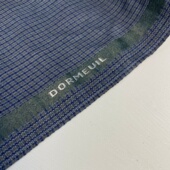 DORMEUIL英国ding级纯羊毛春夏款 格子精纺面料高级定制布料