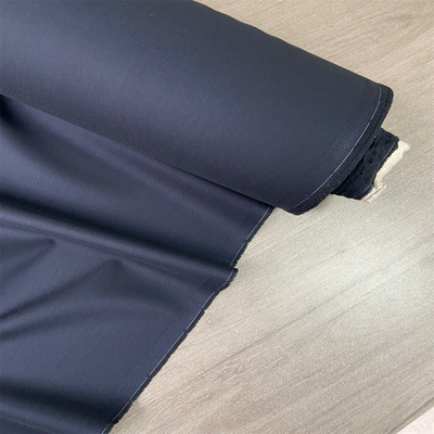 布队纯羊毛藏黑色VBC精纺布料