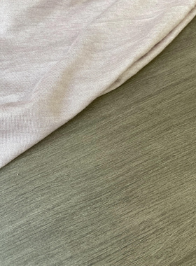 朦紫色日本进口羊毛棉薄款弹力亲肤针织面料设计师T恤打底布料