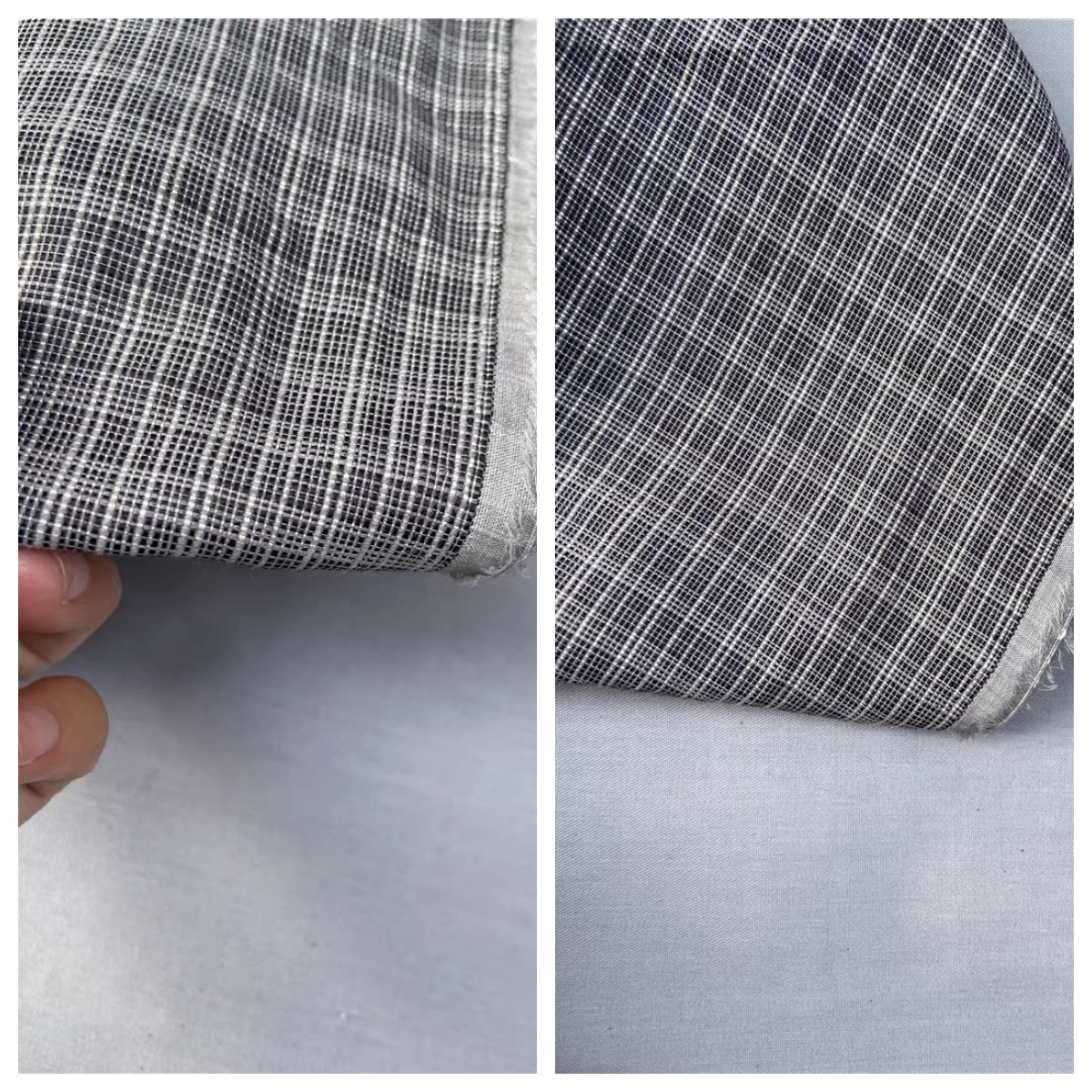 真丝羊毛服饰黑白春夏布料