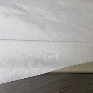 纸皱风MAJOCCHI意大利小格纹防泼水功能性户外定制冲锋衣夹克布料