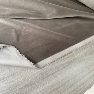 高级灰绿色优质棉平绒春秋冬适用面料外套马甲裙裤设计师布料