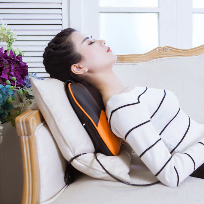 定制思育多功能按摩枕 电动家用按摩器 颈部腰部背部肩部便携式按