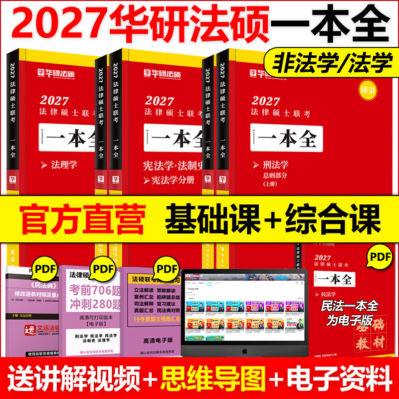 新版 华研法硕2027考研法律硕士联考一本全 27教材全解读讲义王晓维民法于越刑法赵逸凡法制史杜洪波法理学法硕法学2026非法学华研图片