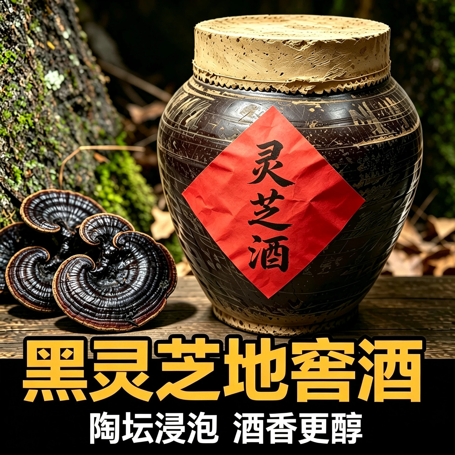 地窖人参枸杞灵芝酒10斤40度