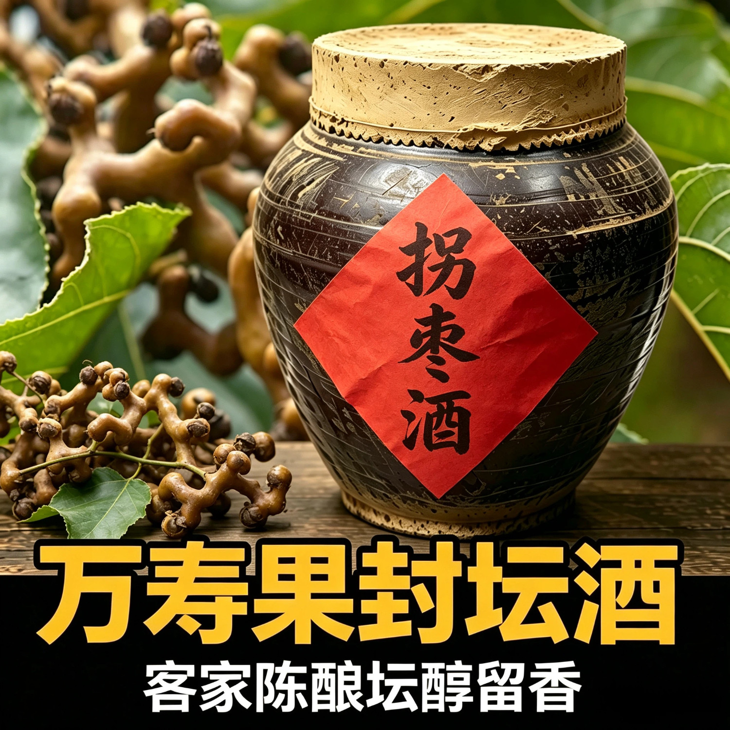 万寿果青梅桑葚地窖酒10斤40度