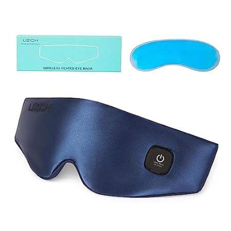 LIZICH New Cordless Heated Eye Mask，2-in-1 Warm Eye Compr