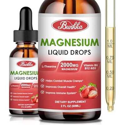 Magnesium Glycinate 500mg Drops， Liquid Magnesium Complex