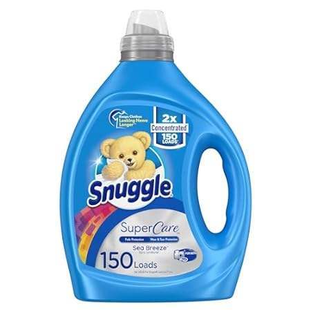 Snuggle SuperCare Laundry Fabric Softener Liquid， Sea Bre