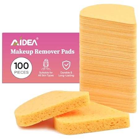 AIDEA 100-Count Compressed Facial Sponges， 100% Natural C 数码相机/单反相机/摄像机 收藏相机 原图主图