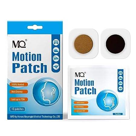 MQ Motion Sickness Patch，10 Count， Non Drowsy Sea Sick Pa
