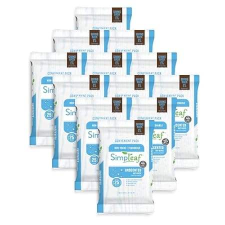 Flushable Wet Wipes Unscented | Plastic Free, Paraben &am