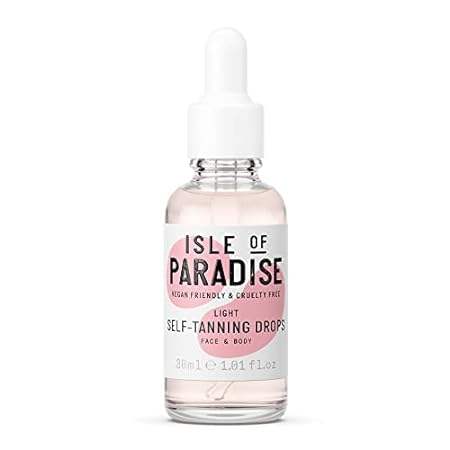 Isle of Paradise Self Tanning Drops， Light (Sunkissed Glo