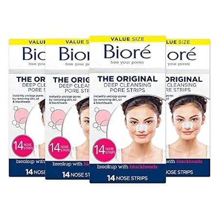 Bioré Original， Deep Cleansing Pore Strips， Nose Strips f