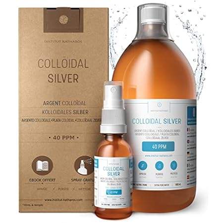 Premium Colloidal Silver 40ppm 34 fl oz● Optimal Concent